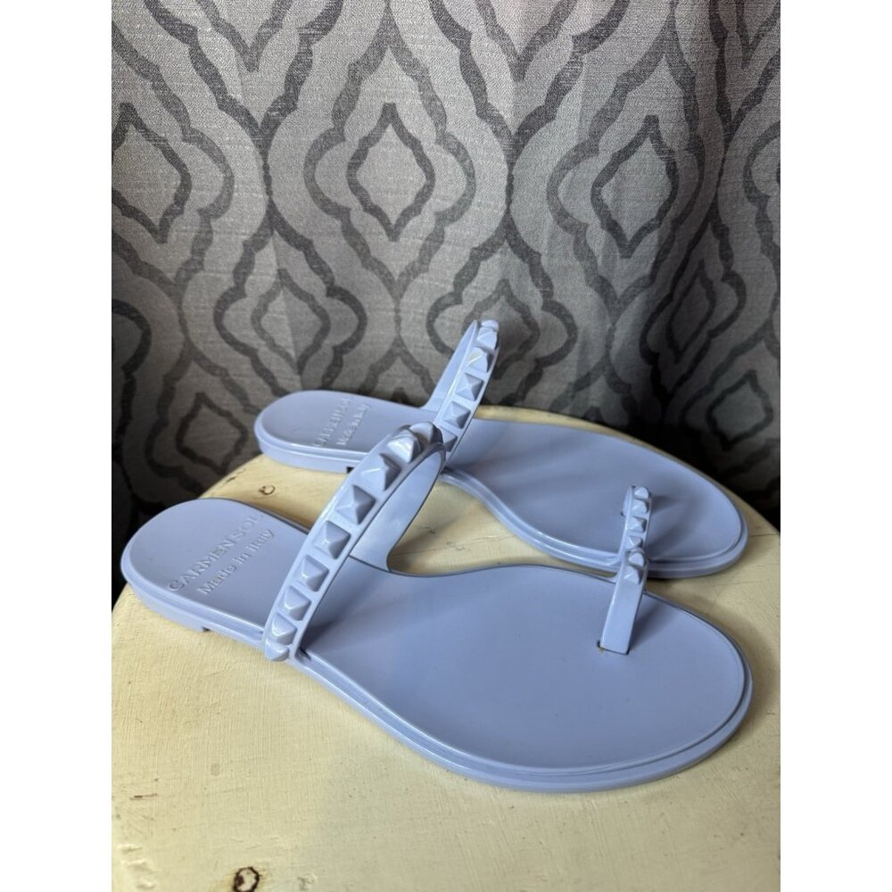 Carmen Sol Sandals Size US 10 Blue Jelly 40 Rubber - Picture 4 of 8
